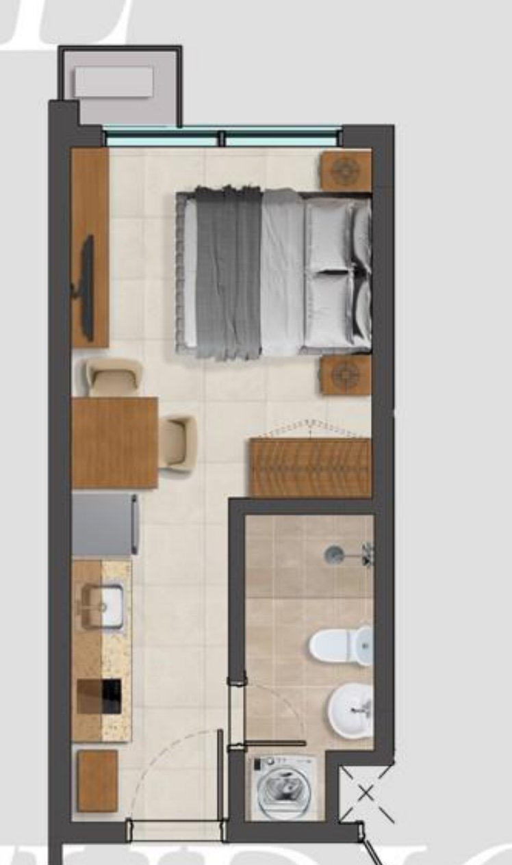 Typical studio floor plan